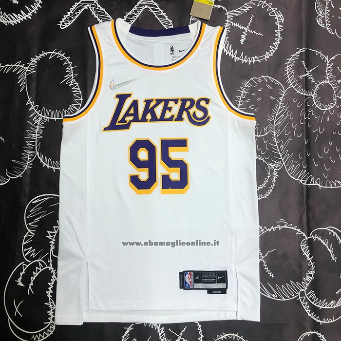 Maglia Los Angeles Lakers Juan Toscano-Anderson #95 Association 2021-22 Bianco
